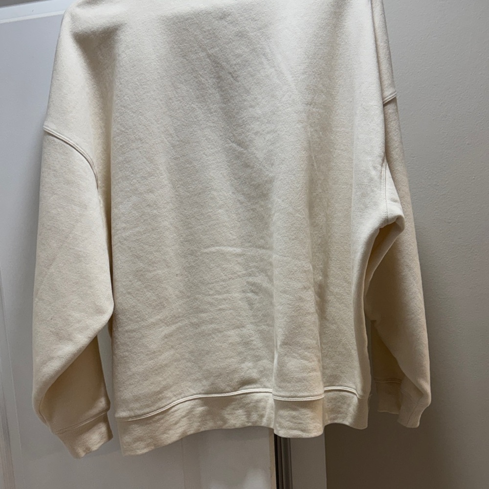 DKNY Cream Sweater with Leopard Print Logo - Picture 2 of 2